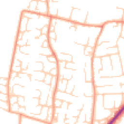 Daytime road noise heatmap for OX12 0BQ