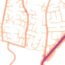 Daytime road noise heatmap for OX12 0BS