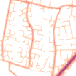 Daytime road noise heatmap for OX12 0BY