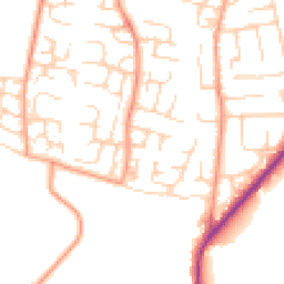 Daytime road noise heatmap for OX12 0DA