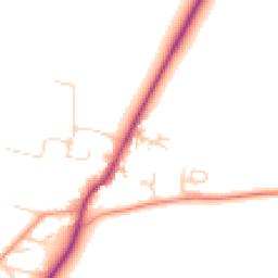 Daytime road noise heatmap for OX12 0FF