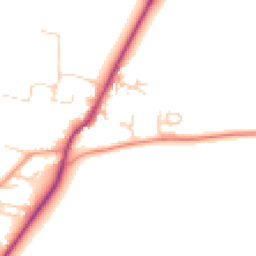 Daytime road noise heatmap for OX12 0FQ