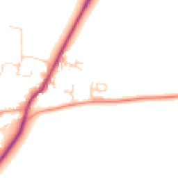 Daytime road noise heatmap for OX12 0FT