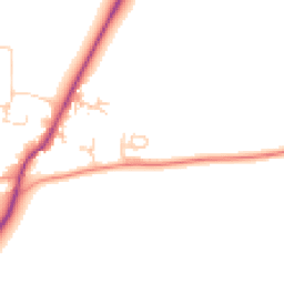 Daytime road noise heatmap for OX12 0FU
