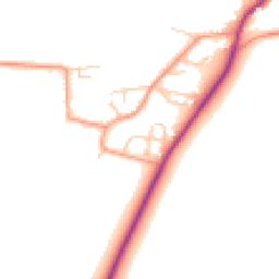 Daytime road noise heatmap for OX12 0GG