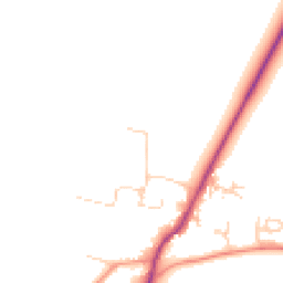 Daytime road noise heatmap for OX12 0HL