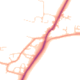 Daytime road noise heatmap for OX12 0HT