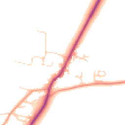Daytime road noise heatmap for OX12 0HW