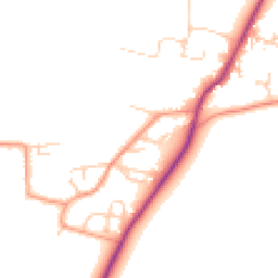 Daytime road noise heatmap for OX12 0HX