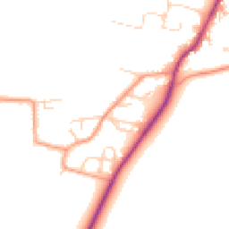 Daytime road noise heatmap for OX12 0HZ