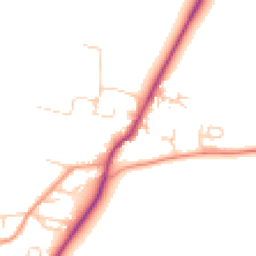 Daytime road noise heatmap for OX12 0JR