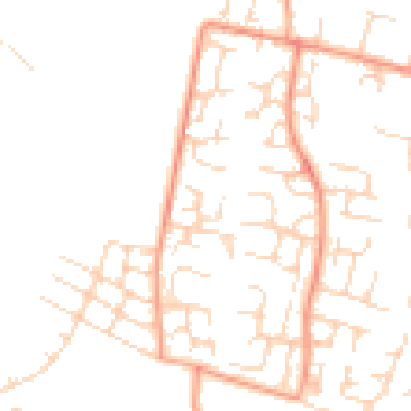 Daytime road noise heatmap for OX12 0NP