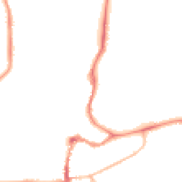 Night-time road noise heatmap for OX12 7BL