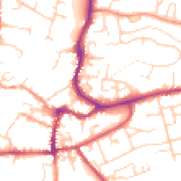 Daytime road noise heatmap for OX12 7DY