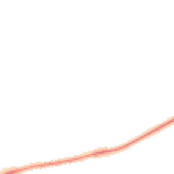 Night-time road noise heatmap for OX12 7EH