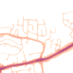 Daytime road noise heatmap for OX12 7EL