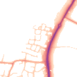 Daytime road noise heatmap for OX12 7FL