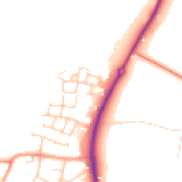 Daytime road noise heatmap for OX12 7FS