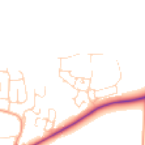 Daytime road noise heatmap for OX12 7FW