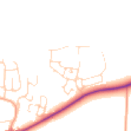 Daytime road noise heatmap for OX12 7FX