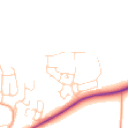 Daytime road noise heatmap for OX12 7GD
