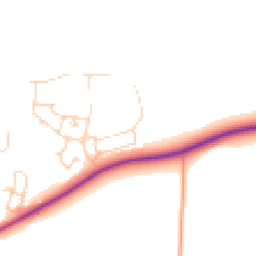 Daytime road noise heatmap for OX12 7GF