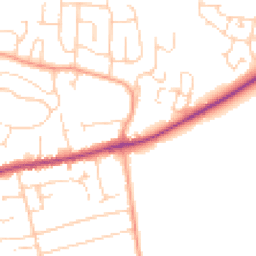 Daytime road noise heatmap for OX12 7HD