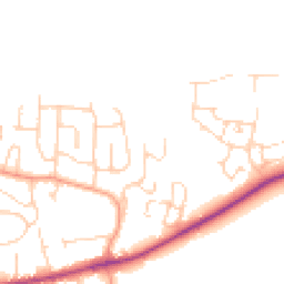 Daytime road noise heatmap for OX12 7HF