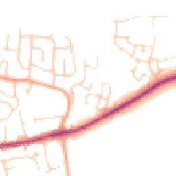 Daytime road noise heatmap for OX12 7HH