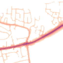 Daytime road noise heatmap for OX12 7HN