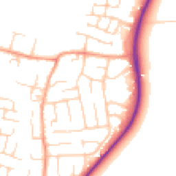 Daytime road noise heatmap for OX12 7LY