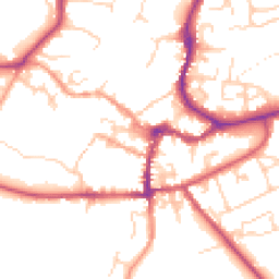 Daytime road noise heatmap for OX12 8AB