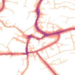Daytime road noise heatmap for OX12 8AU