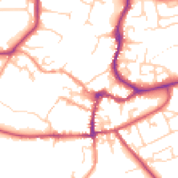 Daytime road noise heatmap for OX12 8AW