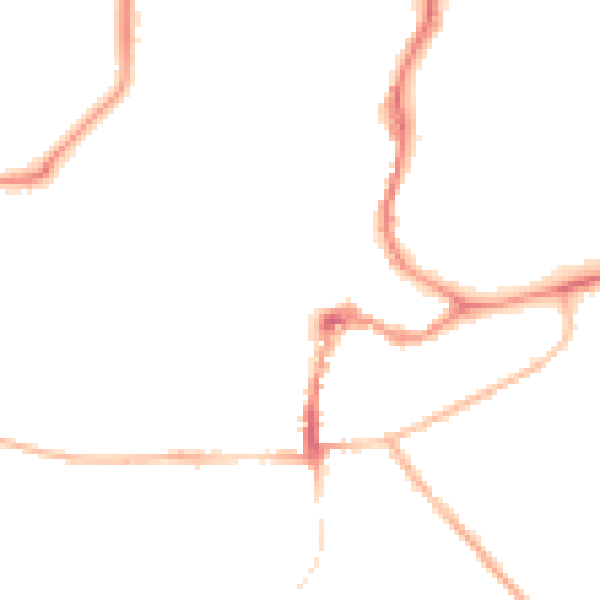 Night-time road noise heatmap for OX12 8AW