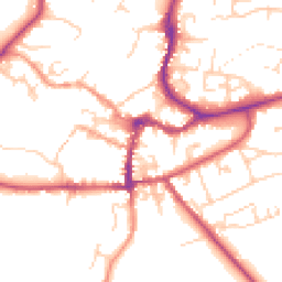 Daytime road noise heatmap for OX12 8BU