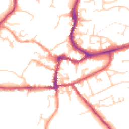 Daytime road noise heatmap for OX12 8DR
