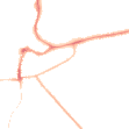 Night-time road noise heatmap for OX12 8DZ