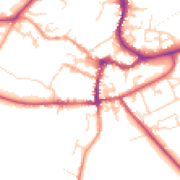 Daytime road noise heatmap for OX12 8FG
