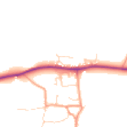 Daytime road noise heatmap for OX12 8FQ