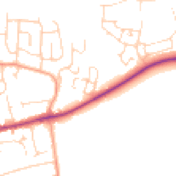 Daytime road noise heatmap for OX12 8GG