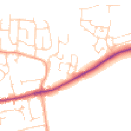 Daytime road noise heatmap for OX12 8GH
