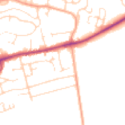 Daytime road noise heatmap for OX12 8HN