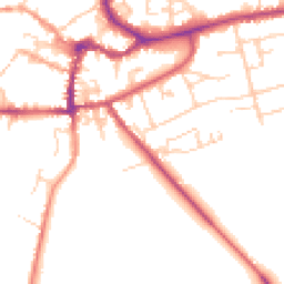Daytime road noise heatmap for OX12 8HS