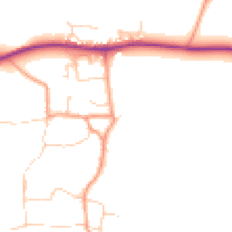 Daytime road noise heatmap for OX12 8JL