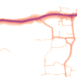 Daytime road noise heatmap for OX12 8JS