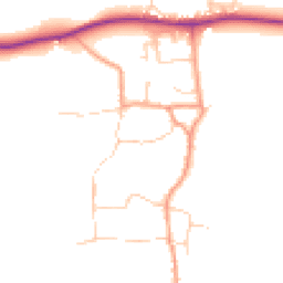 Daytime road noise heatmap for OX12 8JT