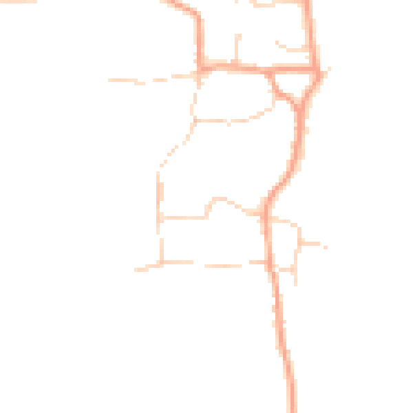 Daytime road noise heatmap for OX12 8LA