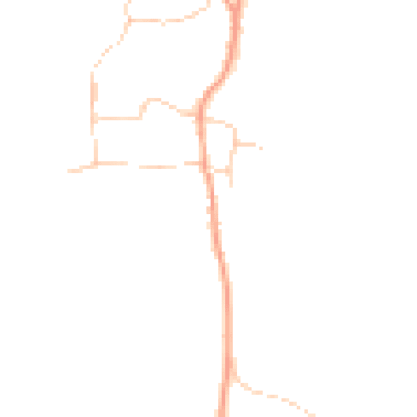 Daytime road noise heatmap for OX12 8LG