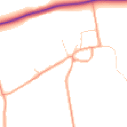 Daytime road noise heatmap for OX12 8PR